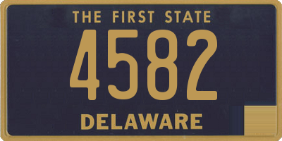 DE license plate 4582