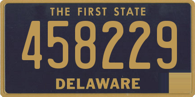 DE license plate 458229