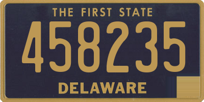 DE license plate 458235