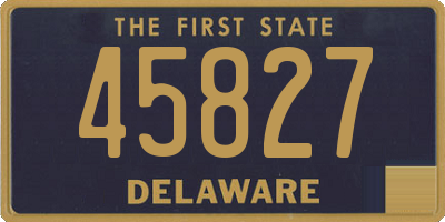 DE license plate 45827