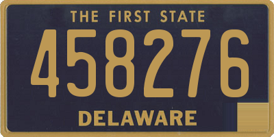 DE license plate 458276