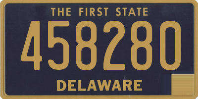 DE license plate 458280