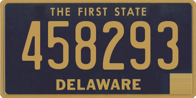 DE license plate 458293