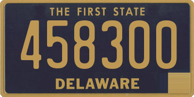 DE license plate 458300