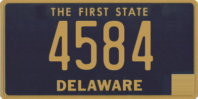 DE license plate 4584