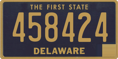 DE license plate 458424