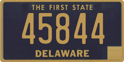 DE license plate 45844