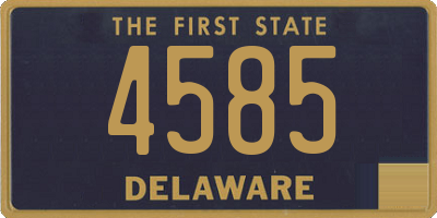 DE license plate 4585