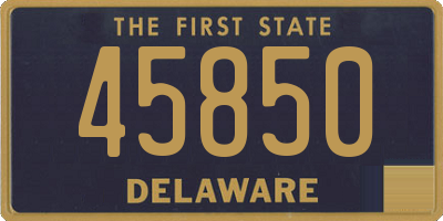 DE license plate 45850