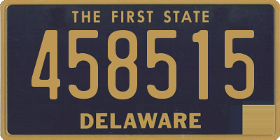DE license plate 458515