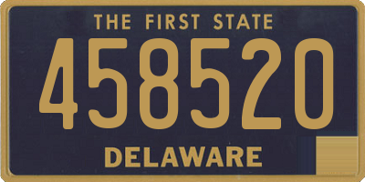 DE license plate 458520