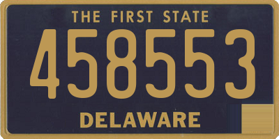 DE license plate 458553