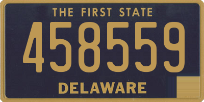 DE license plate 458559
