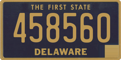 DE license plate 458560