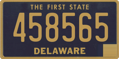 DE license plate 458565