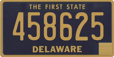 DE license plate 458625