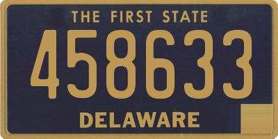 DE license plate 458633