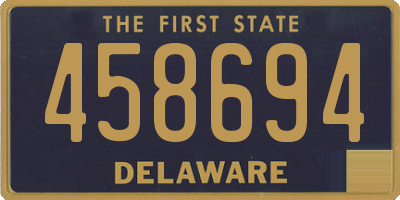 DE license plate 458694