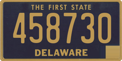 DE license plate 458730