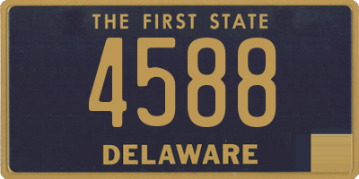 DE license plate 4588