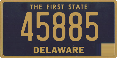 DE license plate 45885