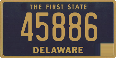 DE license plate 45886