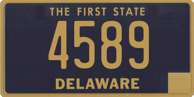 DE license plate 4589