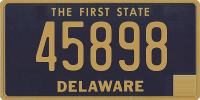 DE license plate 45898