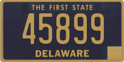 DE license plate 45899