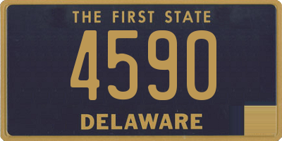 DE license plate 4590