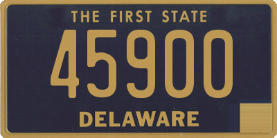 DE license plate 45900