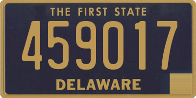 DE license plate 459017