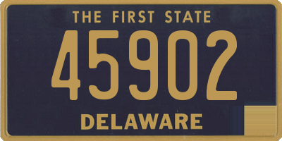 DE license plate 45902