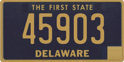 DE license plate 45903