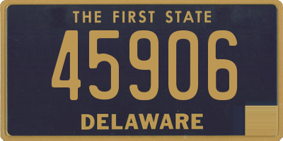 DE license plate 45906