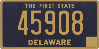 DE license plate 45908