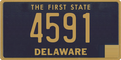 DE license plate 4591