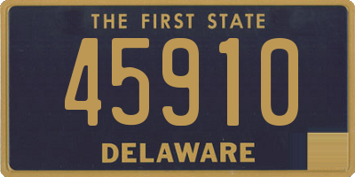 DE license plate 45910