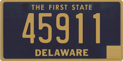 DE license plate 45911