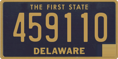 DE license plate 459110
