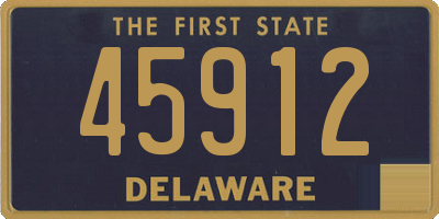 DE license plate 45912