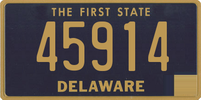 DE license plate 45914