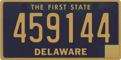 DE license plate 459144