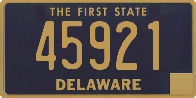 DE license plate 45921