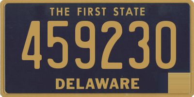 DE license plate 459230