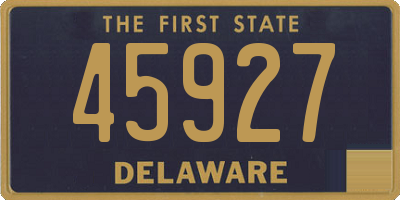 DE license plate 45927