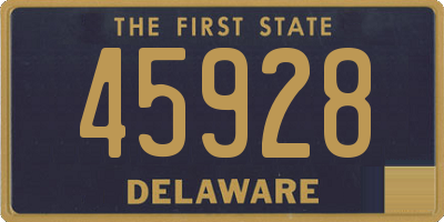 DE license plate 45928