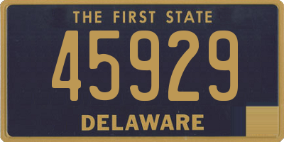 DE license plate 45929