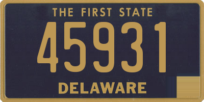 DE license plate 45931