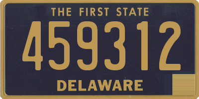 DE license plate 459312